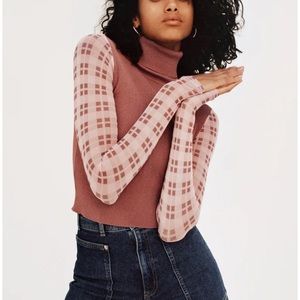 Combination Knit Sweater